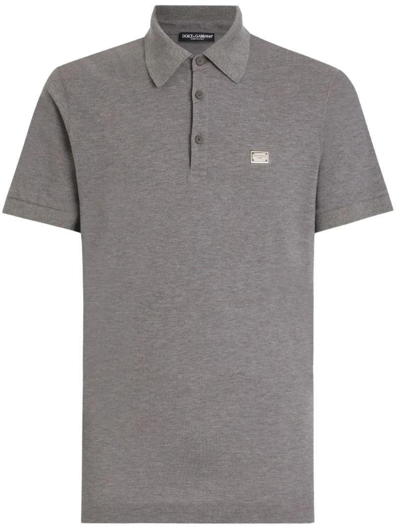 돌체앤가바나 로고 장식 폴로 셔츠 G8SN1TFU7EN
