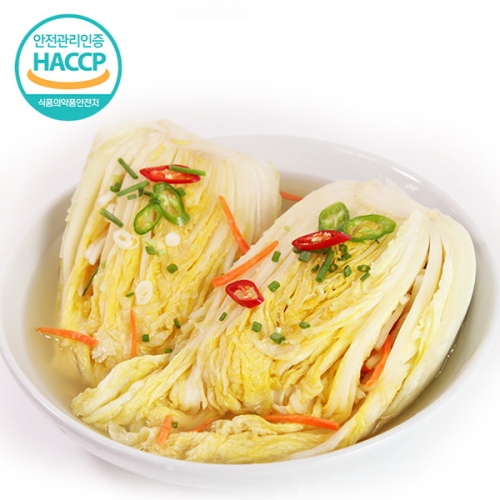  웰굿 HACCP인증 전라도 국내산 백김치 2kg [1개]