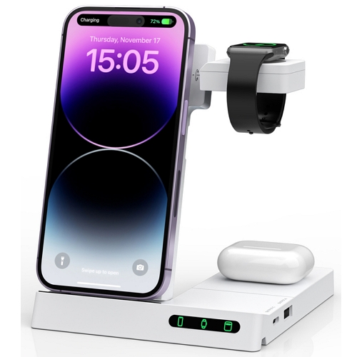 코러시스 iWhere 6in1 무선충전기 IQW-6300D (갤럭시/애플워치용)_이미지