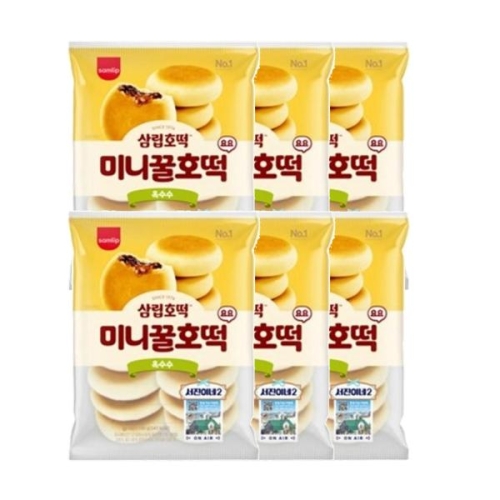 SPC삼립 옥수수 미니 꿀호떡 요요 192g (6개)_이미지