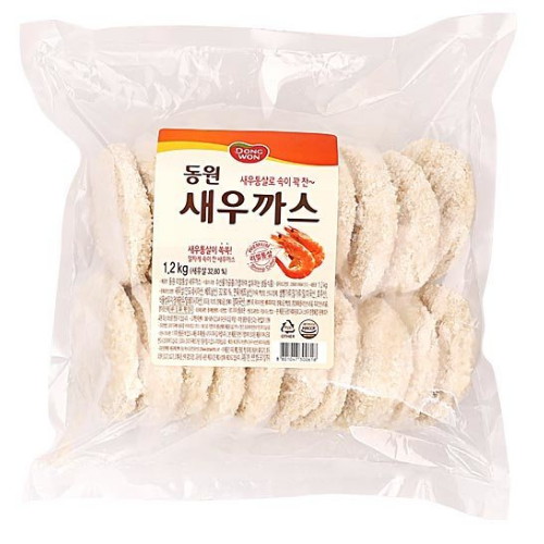 동원F&B 리얼 통살 새우까스 1.2kg (3개)_이미지
