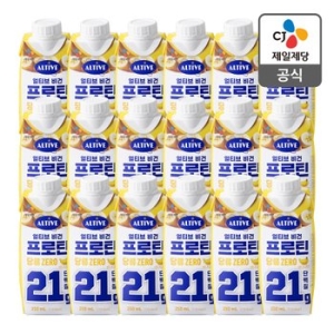  CJ제일제당 얼티브 비건프로틴 당류 ZERO 바나나 250ml [18개]