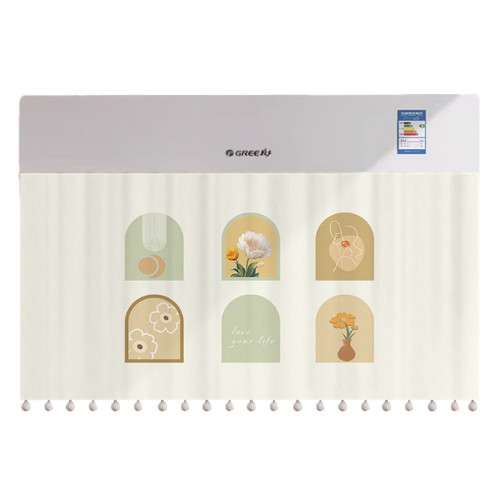 비엠디자인 고급 인테리어 커튼형 에어컨 바람막이 (90x40cm)_이미지
