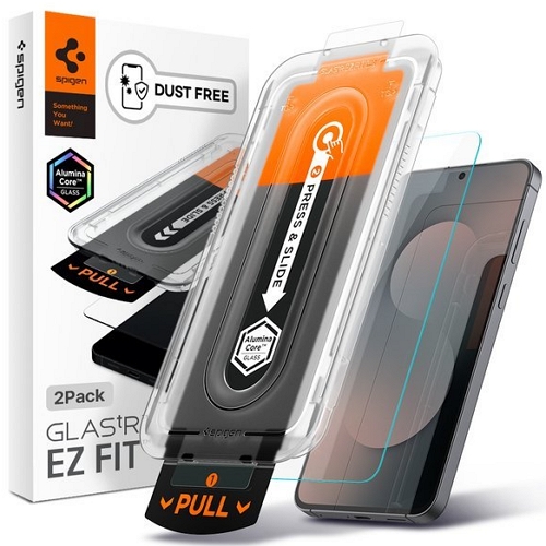 슈피겐 갤럭시S25 FE 글라스tR 이지핏 강화유리 보호필름