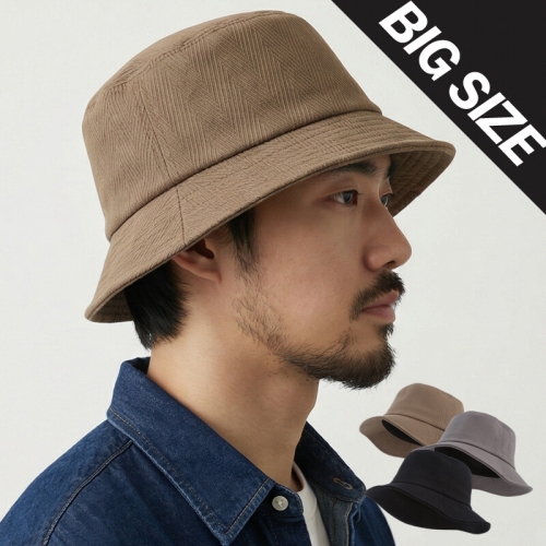 남성 여성 큰모자 헤링본 버킷햇 L XL 2가지 벙거지 챙모자 패션 클래식 코디/G-26833_이미지