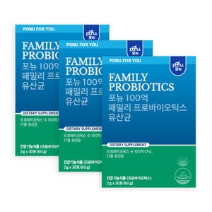 포터블뉴트리션 포뉴 패밀리 프로바이오틱스 30포 (3개)