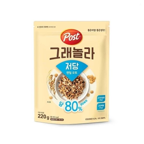 동서식품 포스트 그래놀라 저당 렌틸 오트 220g (1개)_이미지