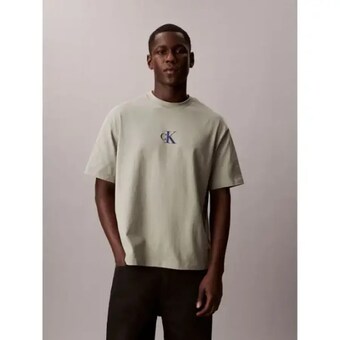 보스 CALVIN KLEIN JEANS CK 릴렉스드핏 16S 저지 엠 드 모노로고 반팔 티셔츠 4RF855G PEZ4RF855..