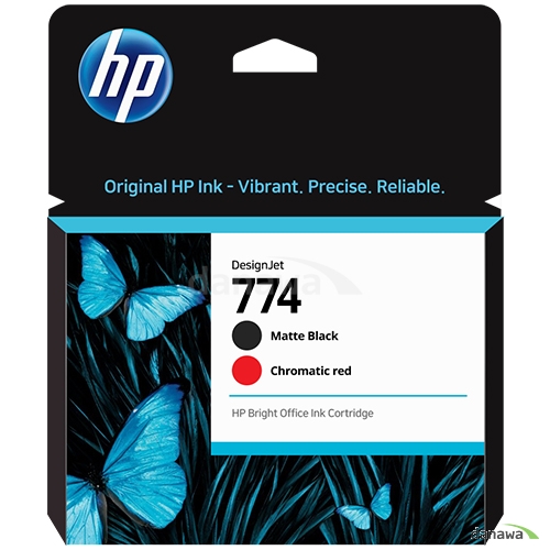 HP 정품 774 (P2V97A) 매트검정 + 크로마틱레드 헤드