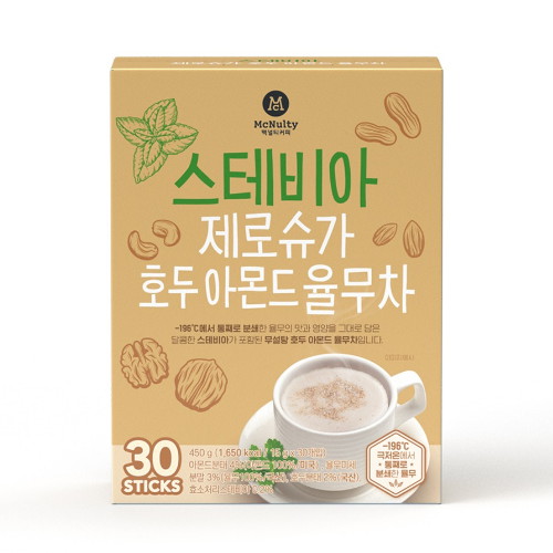 한국맥널티 스테비아 제로슈가 호두 아몬드 율무차 30T (2개)_이미지
