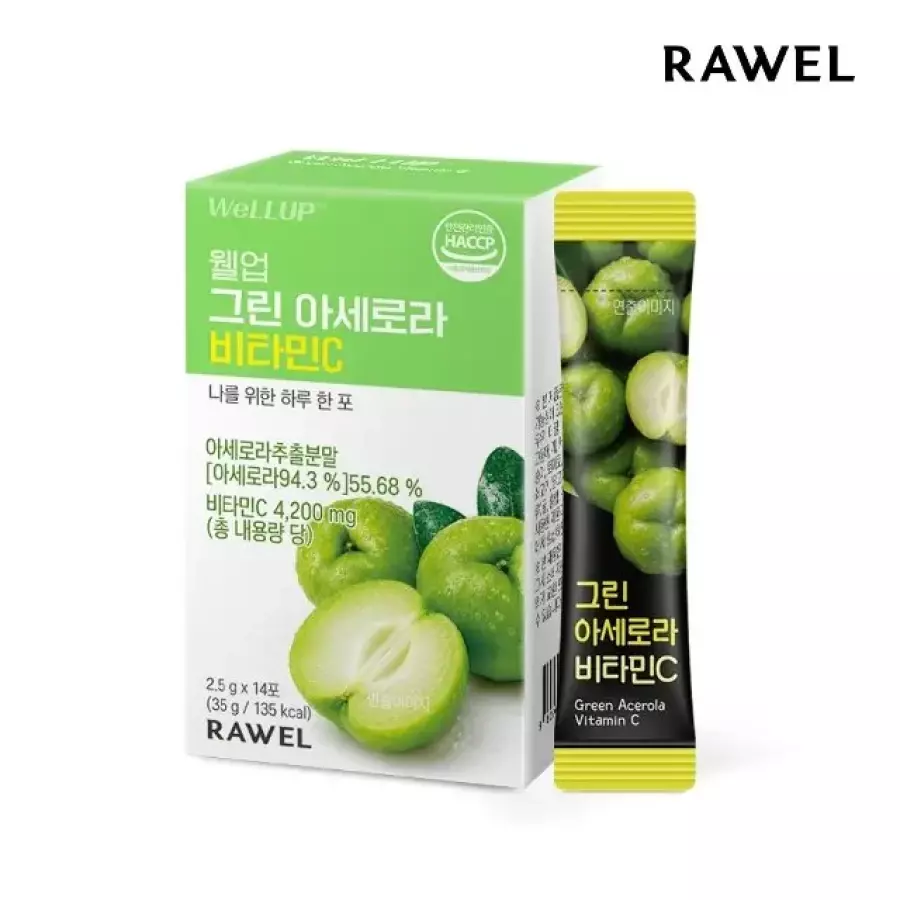 로엘 웰업 그린 아세로라 비타민C 2.5g 14포
