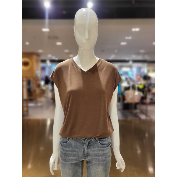 브이넥박스민소매티셔츠 VZ7ST7K