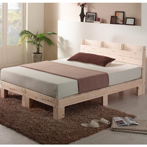 동서가구 루니 편백 수납헤드 침대 Q (매트별도)