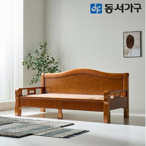 동서가구 LT리빙 편백나무 수납형 흙소파 MS (황토볼)_이미지