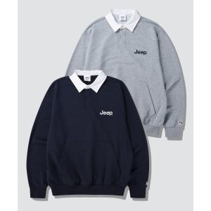 JEEP 기모 럭비 오버핏 카라 맨투맨 3 color JP5TSU724 JP5TSU724 475639