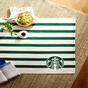 스타벅스 STARBUCKS 스타벅스 서머 스테이킷 비치 타월 그린_이미지