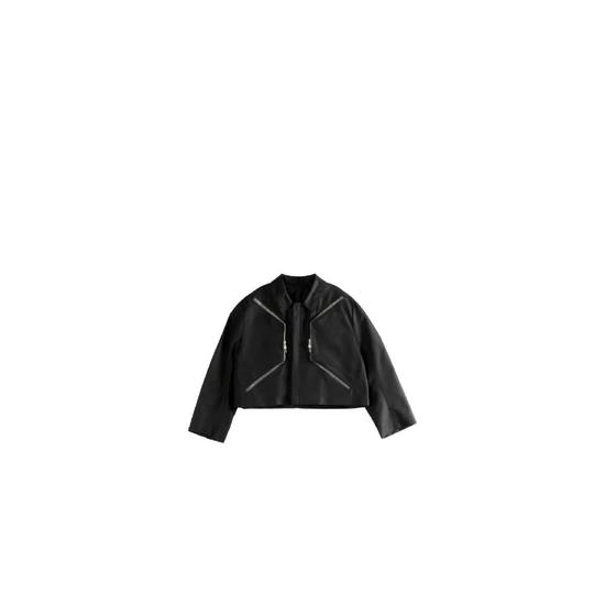 릭오웬스 zip up cropped jacket RU01F2795CDU T