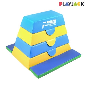 플레이잭 PJ-M104 4단 소프트 안전 뜀틀/어린이집_이미지