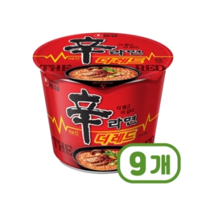농심 신라면 더 레드 큰사발 117g (9개)_이미지