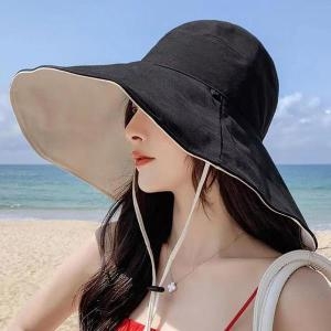 셀러허브 챙큰 벙거지 모자 여름 챙넓은 양면 버킷햇 DD-12767 S16292071_이미지
