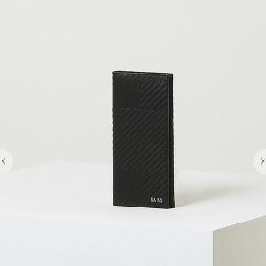 LF 닥스 악세서리 남성 GREAT HOUSE CHECK 블랙 패턴 소가죽 장지갑 DBWA2F210BK