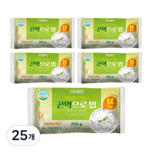 아리랑식품 자연다움 곤약으로 밥 200g (25개)_이미지