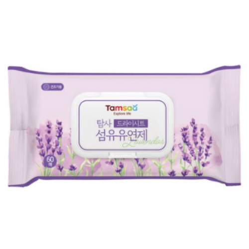 드라이시트 섬유유연제 라벤더 60매 6팩