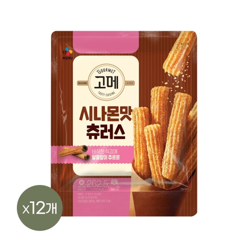 CJ제일제당 고메 시나몬 츄러스 262.5g (12개)_이미지