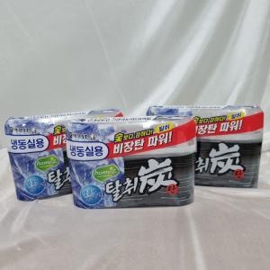 홈즈 탈취탄 냉동실용 냉동고탈취제 3개입 숯 공기