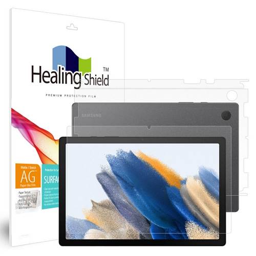 폰트리 힐링쉴드 갤럭시탭A8 10.5 항균 종이질감 블루라이트 차단 액정 보호 필름 (액정 1매+후면 1매)_이미지
