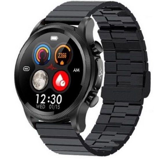 한국어 무채혈 혈당 측정 당뇨검사 스마트워치 (스틸밴드, 해외구매)_이미지