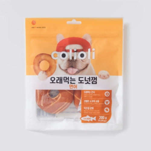 콜리올리 오래먹는 도넛껌 연어 200g (1개)_이미지