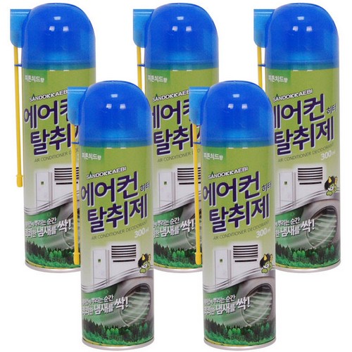 산도깨비 에어컨 탈취제 300ml (5개)
