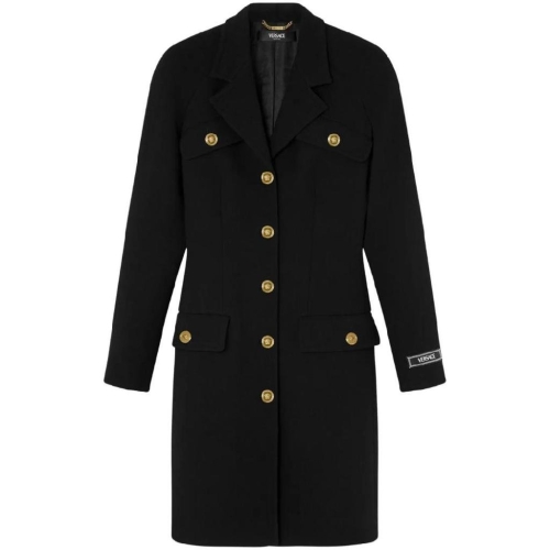 베르사체 울 혼합 래글런 코트 10157411A10943 T