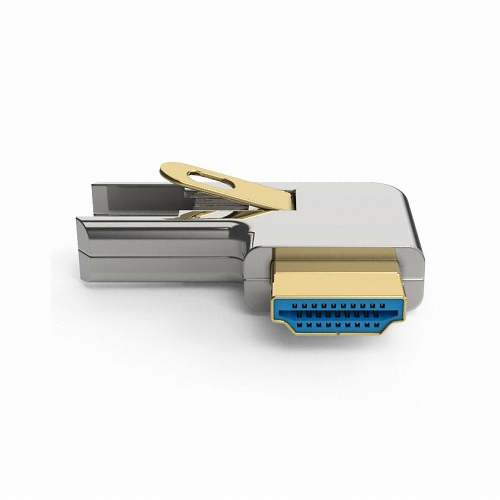 이지넷유비쿼터스 넥스트 Micro HDMI to HDMI 우로 꺾임형 젠더 (NEXT-6663RD)_이미지