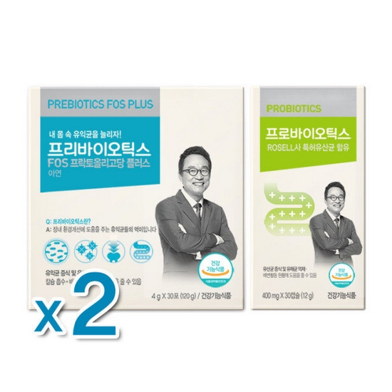 오한진의 프리바이오틱스 30스틱 x 2개+프로바이오틱스 30캡슐