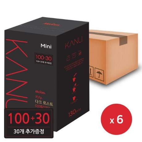 동서식품 카누 미니 다크 로스트 아메리카노 130개입 (6개)_이미지