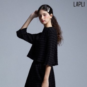 스모킹 스트라이프 지퍼 블라우스_LPBLF324003