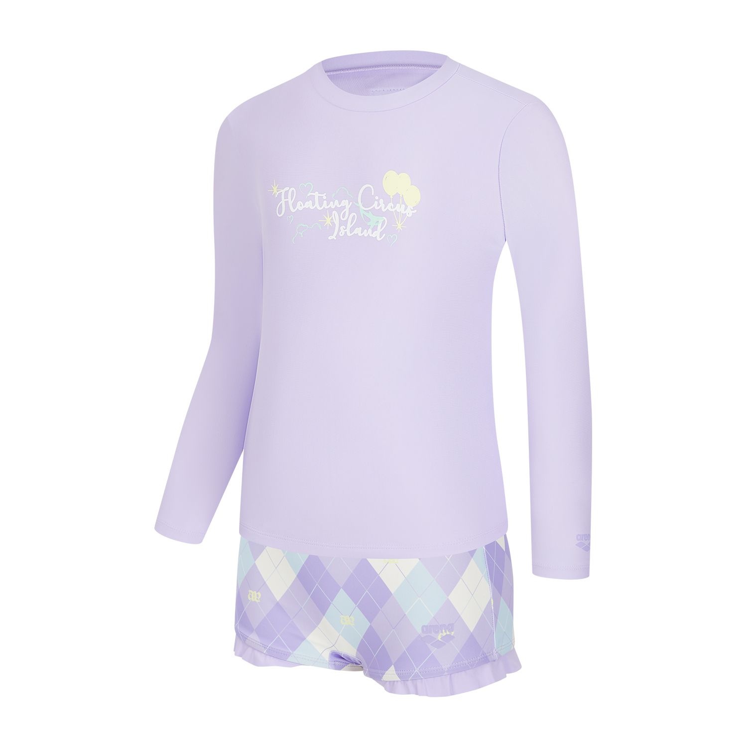 아레나 퍼즐 래쉬가드 세트 A6BG1GS03LAV