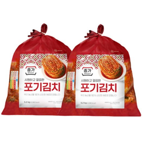 종가 포기김치 5.2kg (2개)_이미지