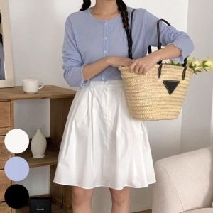 알티피아 의류 빅사이즈 프릴 가디건 306P501S 시스루_이미지