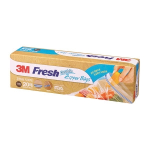 3M 후레쉬 더블 지퍼백 대 20매