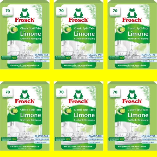  프로쉬 식기세척기세제 그린레몬 70개입 [6개]