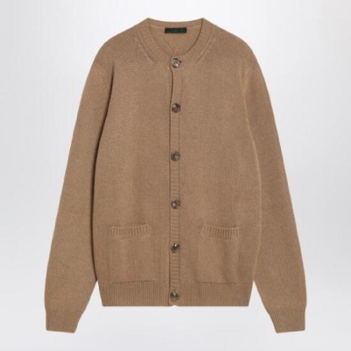 프라다 Camel coloured cardigan in cashmere UMG414OOO17TU/R_ -F0040