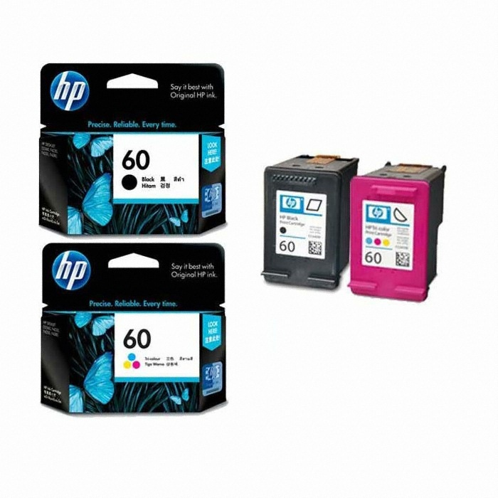 HP 정품 60 (CC640WA), 60 (CC643WA) 세트_이미지