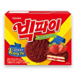 크라운제과 빅파이 딸기 중 216g_이미지