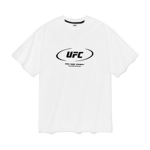  UFC SPORT 액티브 빅로고 릴렉스핏 반팔 티셔츠 화이트 U2SSU2306OW 배송