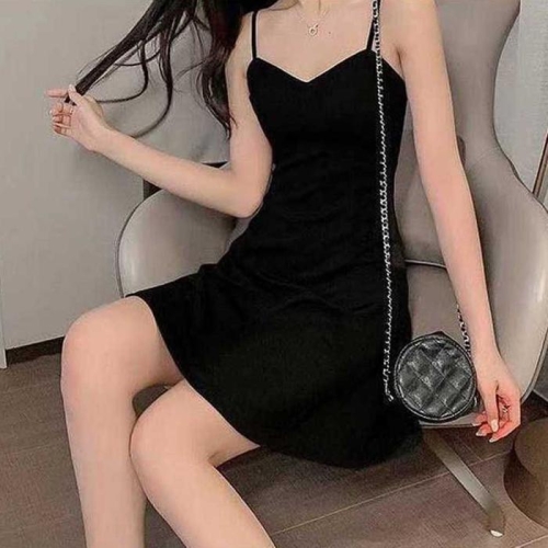 ONM 민소매 나시 뷔스티에 원피스 코디 여름 휴양지 룩 37329712