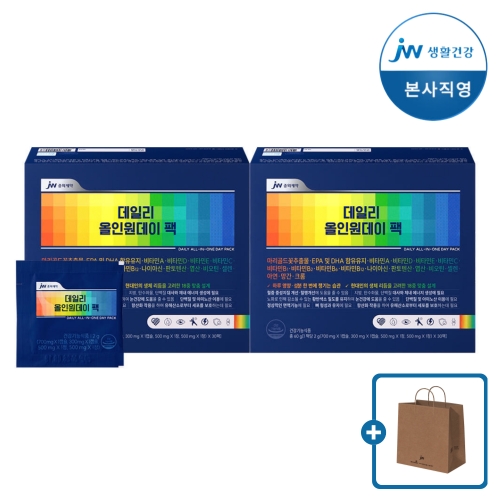 JW중외제약 데일리 올인원데이 팩 2g 30포 (2개)