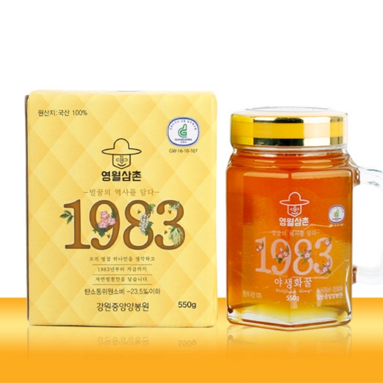 강원중앙양봉원 영월삼촌 야생화꿀 550g (3개)